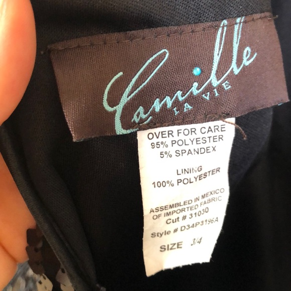 Black Sequin Dress - Picture 6 of 6